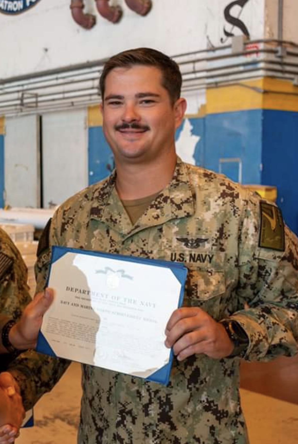Alex in his U.S. Navy days