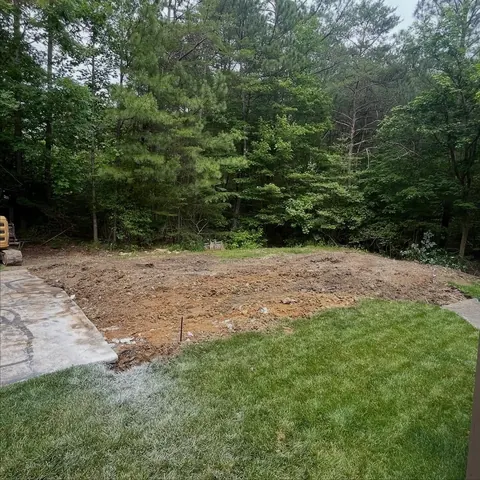 Cleared pad, ready to grade